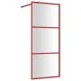 Shower door screen with transparent red ESG glass 90x195 cm by vidaXL, Shower walls and screens - Ref: Foro24-154936, Price: ...