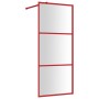 Transparente ESG-Duschtürwand aus rotem Glas 90x195 cm von vidaXL, Duschwände und Duschwände - Ref: Foro24-154936, Preis: 109...