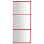 Shower door screen with transparent red ESG glass 90x195 cm by vidaXL, Shower walls and screens - Ref: Foro24-154936, Price: ...