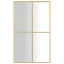 Transparent glass shower door screen ESG gold 118x195 cm by vidaXL, Shower walls and screens - Ref: Foro24-154949, Price: 196...