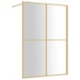Duschtürtrennwand aus transparentem Glas ESG Gold 140x195 cm von vidaXL, Duschwände und Duschwände - Ref: Foro24-154951, Prei...