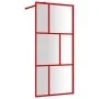 Mampara puerta de ducha vidrio transparente ESG rojo 80x195 cm de vidaXL, Paredes y mamparas de ducha - Ref: Foro24-154952, P...