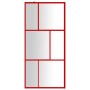 Transparente Glasduschtürtrennwand ESG rot 80x195 cm von vidaXL, Duschwände und Duschwände - Ref: Foro24-154952, Preis: 108,4...