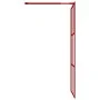 Mampara puerta de ducha vidrio transparente ESG rojo 80x195 cm de vidaXL, Paredes y mamparas de ducha - Ref: Foro24-154952, P...