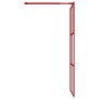 Transparente Glasduschtürtrennwand ESG rot 80x195 cm von vidaXL, Duschwände und Duschwände - Ref: Foro24-154952, Preis: 108,4...
