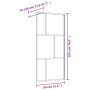 Transparente Glasduschtürtrennwand ESG rot 80x195 cm von vidaXL, Duschwände und Duschwände - Ref: Foro24-154952, Preis: 108,4...
