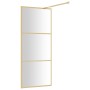 Duschtürtrennwand transparentes Glas ESG Gold 80x195cm von vidaXL, Duschwände und Duschwände - Ref: Foro24-154935, Preis: 169...