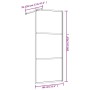 Duschtürtrennwand transparentes Glas ESG Gold 80x195cm von vidaXL, Duschwände und Duschwände - Ref: Foro24-154935, Preis: 169...