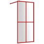 Transparente Glasduschtürtrennwand ESG rot 100x195 cm von vidaXL, Duschwände und Duschwände - Ref: Foro24-154946, Preis: 124,...