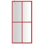 Transparente Glasduschtürtrennwand ESG rot 100x195 cm von vidaXL, Duschwände und Duschwände - Ref: Foro24-154946, Preis: 124,...