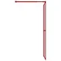 Transparente Glasduschtürtrennwand ESG rot 100x195 cm von vidaXL, Duschwände und Duschwände - Ref: Foro24-154946, Preis: 122,...