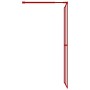 Transparente Glasduschtürtrennwand ESG rot 100x195 cm von vidaXL, Duschwände und Duschwände - Ref: Foro24-154946, Preis: 124,...