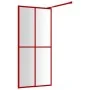 Transparente Glasduschtürtrennwand ESG rot 100x195 cm von vidaXL, Duschwände und Duschwände - Ref: Foro24-154946, Preis: 122,...