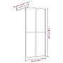 Transparente Glasduschtürtrennwand ESG rot 100x195 cm von vidaXL, Duschwände und Duschwände - Ref: Foro24-154946, Preis: 122,...