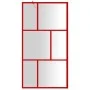 Duschtürtrennwand aus transparentem Glas ESG rot 115x195 cm von vidaXL, Duschwände und Duschwände - Ref: Foro24-154958, Preis...