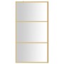 Duschtürtrennwand aus transparentem Glas ESG Gold 115x195 cm von vidaXL, Duschwände und Duschwände - Ref: Foro24-154941, Prei...