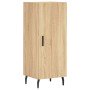 Aparador madera contrachapada color roble Sonoma 34,5x34x90 cm