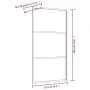 Transparent glass shower door screen ESG gold 115x195 cm by vidaXL, Shower walls and screens - Ref: Foro24-154941, Price: 222...