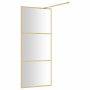 Transparente Glasduschtürtrennwand ESG Gold 90x195cm von vidaXL, Duschwände und Duschwände - Ref: Foro24-154937, Preis: 172,7...