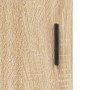 Aparador madera contrachapada color roble Sonoma 34,5x34x90 cm