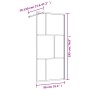Transparentes ESG Gold Glas Duschtürgitter 90x195cm von vidaXL, Duschwände und Duschwände - Ref: Foro24-154955, Preis: 202,81...