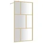 Transparente ESG Gold ESG Duschtürwand 100x195 cm von vidaXL, Duschwände und Duschwände - Ref: Foro24-154957, Preis: 207,50 €...