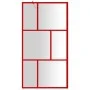 Mampara puerta de ducha vidrio transparente ESG rojo 100x195 cm de vidaXL, Paredes y mamparas de ducha - Ref: Foro24-154956, ...