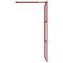 Transparente Glasduschtürtrennwand ESG rot 100x195 cm von vidaXL, Duschwände und Duschwände - Ref: Foro24-154956, Preis: 123,...