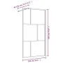 Mampara puerta de ducha vidrio transparente ESG rojo 100x195 cm de vidaXL, Paredes y mamparas de ducha - Ref: Foro24-154956, ...