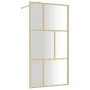 Duschtürtrennwand aus transparentem Glas ESG Gold 115x195 cm von vidaXL, Duschwände und Duschwände - Ref: Foro24-154959, Prei...