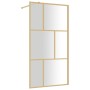 Duschtürtrennwand aus transparentem Glas ESG Gold 115x195 cm von vidaXL, Duschwände und Duschwände - Ref: Foro24-154959, Prei...