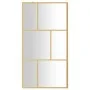 Duschtürtrennwand aus transparentem Glas ESG Gold 115x195 cm von vidaXL, Duschwände und Duschwände - Ref: Foro24-154959, Prei...