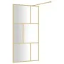 Duschtürtrennwand aus transparentem Glas ESG Gold 115x195 cm von vidaXL, Duschwände und Duschwände - Ref: Foro24-154959, Prei...