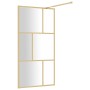 Duschtürtrennwand aus transparentem Glas ESG Gold 115x195 cm von vidaXL, Duschwände und Duschwände - Ref: Foro24-154959, Prei...