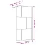 Duschtürtrennwand aus transparentem Glas ESG Gold 115x195 cm von vidaXL, Duschwände und Duschwände - Ref: Foro24-154959, Prei...