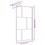 Duschtürtrennwand aus transparentem Glas ESG Gold 115x195 cm von vidaXL, Duschwände und Duschwände - Ref: Foro24-154959, Prei...