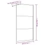 Mampara puerta ducha vidrio transparente ESG dorado 100x195 cm de vidaXL, Paredes y mamparas de ducha - Ref: Foro24-154939, P...