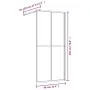 Transparente Glasduschtürtrennwand ESG Gold 90x195cm von vidaXL, Duschwände und Duschwände - Ref: Foro24-154945, Preis: 161,9...