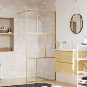 Transparent glass shower door screen ESG gold 80x195cm by vidaXL, Shower walls and screens - Ref: Foro24-154953, Price: 183,0...