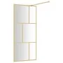 Duschtürtrennwand transparentes Glas ESG Gold 80x195cm von vidaXL, Duschwände und Duschwände - Ref: Foro24-154953, Preis: 175...