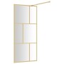 Duschtürtrennwand transparentes Glas ESG Gold 80x195cm von vidaXL, Duschwände und Duschwände - Ref: Foro24-154953, Preis: 198...