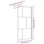 Duschtürtrennwand transparentes Glas ESG Gold 80x195cm von vidaXL, Duschwände und Duschwände - Ref: Foro24-154953, Preis: 175...