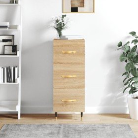 Aparador madera contrachapada color roble Sonoma 34,5x34x90 cm Aparador madera contrachapada color roble Sonoma 34,5x34x90 cm
