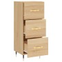 Aparador madera contrachapada color roble Sonoma 34,5x34x90 cm