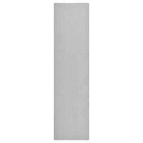 Alfombra de pasillo gris claro 80x300 cm