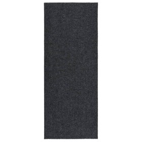 Alfombra de pasillo atrapa suciedad 100x250 cm gris antracita