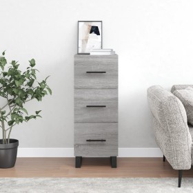 Aparador madera de ingeniería gris Sonoma 34,5x34x90 cm Aparador madera de ingeniería gris Sonoma 34,5x34x90 cm