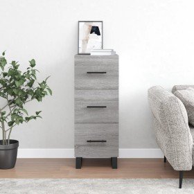Aparador madera de ingeniería gris Sonoma 34,5x34x90 cm Aparador madera de ingeniería gris Sonoma 34,5x34x90 cm