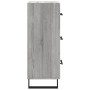 Aparador madera de ingeniería gris Sonoma 34,5x34x90 cm