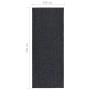 Flurteppich fängt Schmutz auf, 100 x 250 cm, Anthrazitgrau von vidaXL, Teppiche - Ref: Foro24-327168, Preis: 73,12 €, Rabatt: %